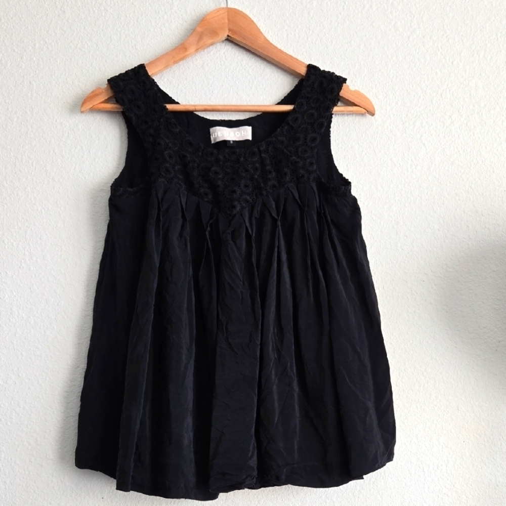 Bensoni Babydoll Silk Fully Lined Summer Top Minimalist Classic Timeless